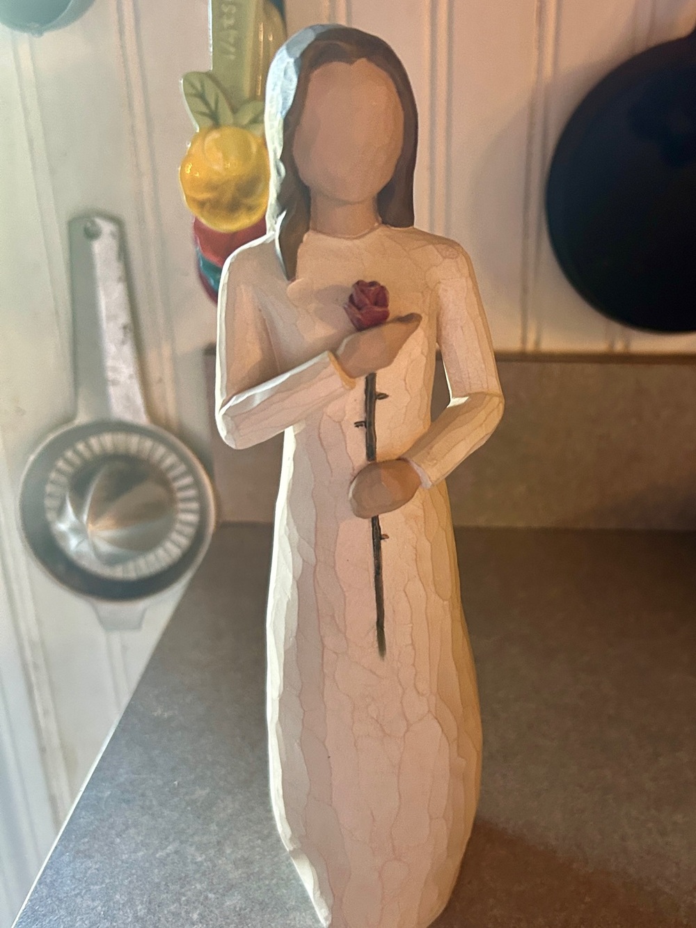 Willow Tree “Love” Figurine Holding Red Rose